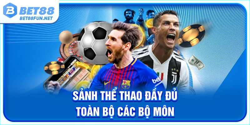 Sảnh thể thao đầy đủ toàn bộ các bộ môn